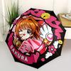1pc Cardcaptor Sakura Badge Umbrella with Plastic Handle,Suitable for All Seasons Home Travel Outdoor UmbrellaM1086
