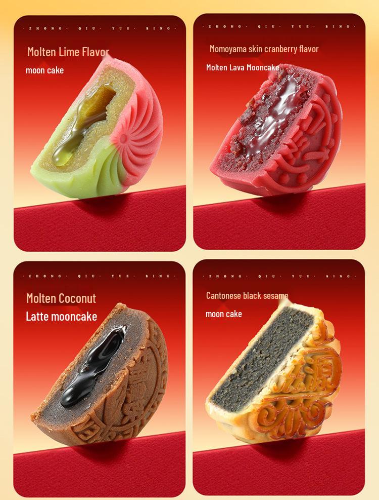 Wei Zi Yuan 2-Layer Mooncake Gift Box - 10 Cakes, 10 Flavors, 410g - Cantonese Five Nuts Mid-Autumn Festival Box