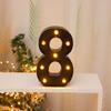 Cross-border Hot-Selling Black LED Letter Lamp for Proposal, Festival Decoration, and Ambiance Arrangement
