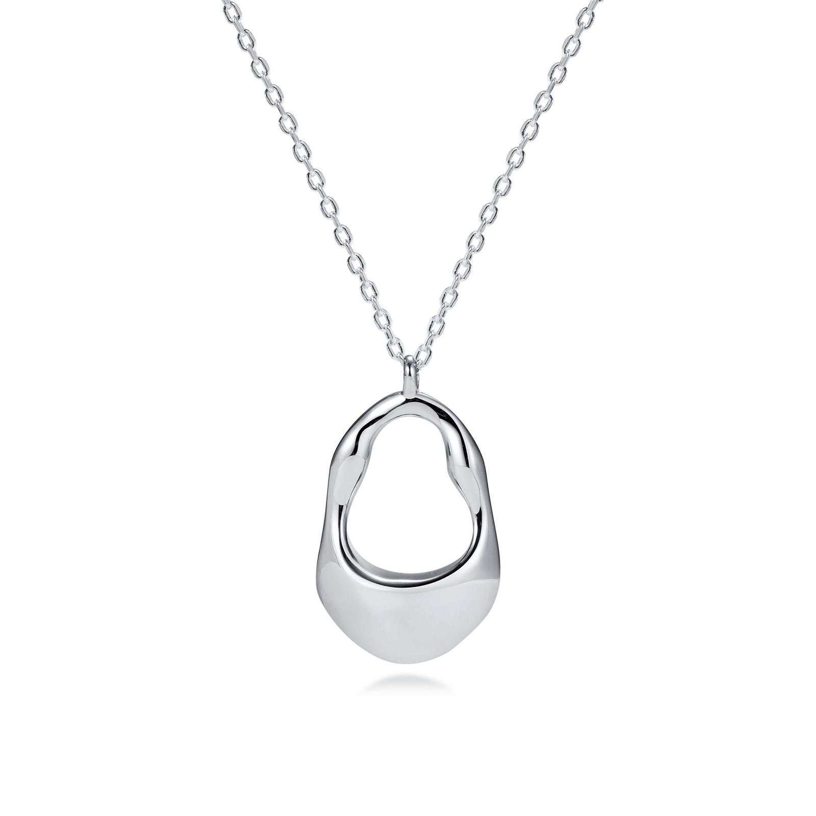 

18K Gold Plated Pendant Necklace For Women, Hollow Irregular Statement Necklace Trendy Jewelry