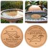 Triple-Point Support Bird Bath Copper Disk 0.8mm Thick Universal Copper Purifier Plate Efficient Physical Clean