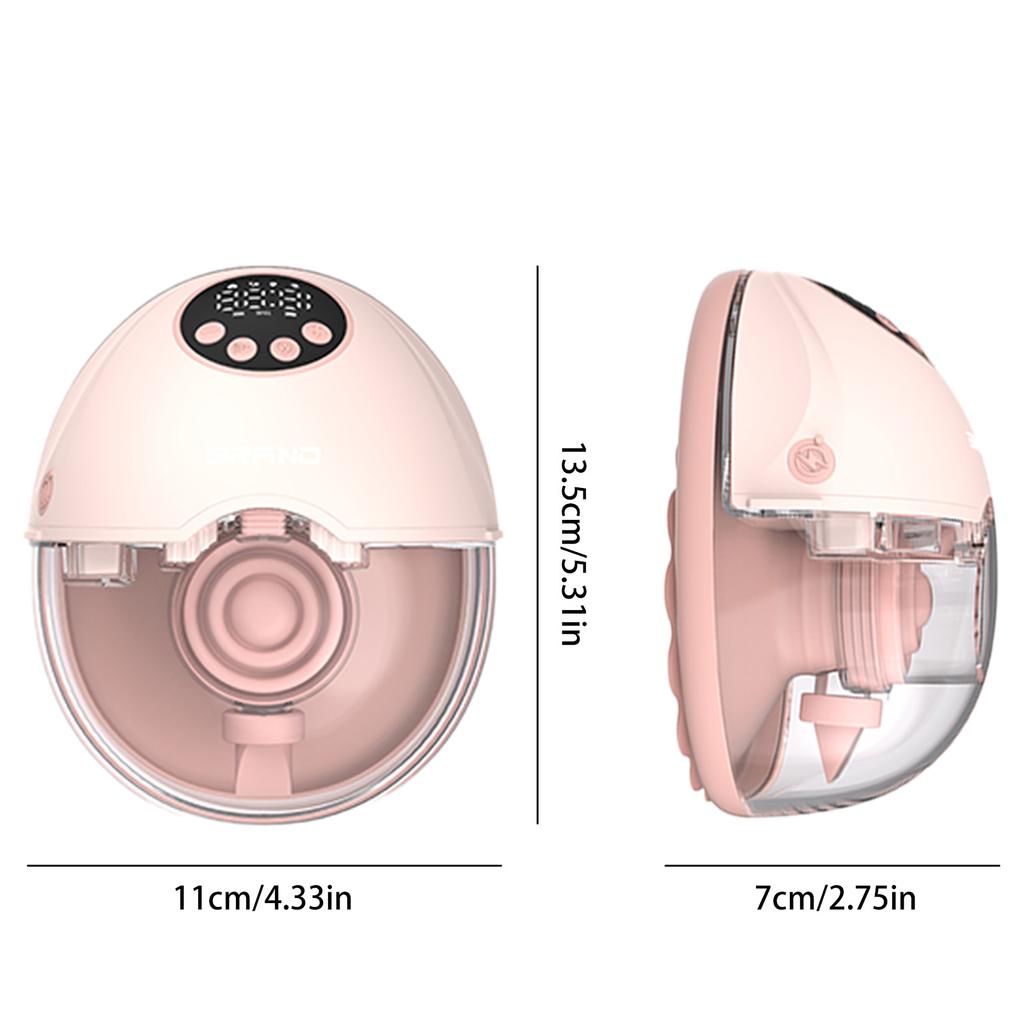 2Pack Hands Free Breast Pump with 4 Modes 12 Levels Auto Stop Wearable Breast Pump BPA-free Safe