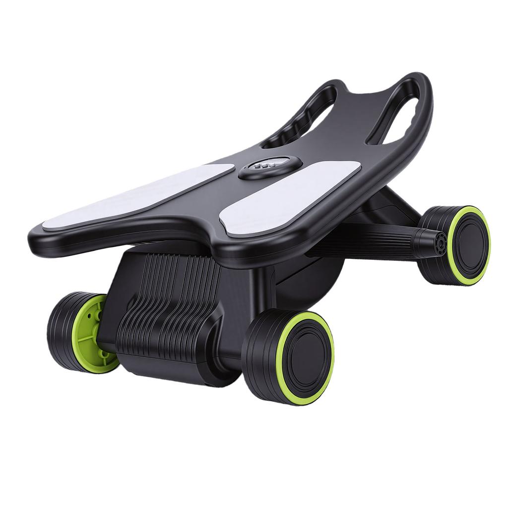 Ab Wheel Trainer with Support Board Automatic Rebound Abdominal Exercise Roller for Men and Women Home Gym