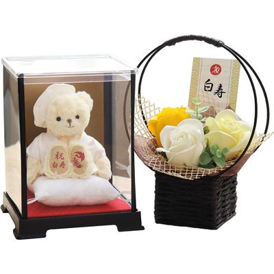 Hakuju Bear 12cm Small Size Fragrance Soap [Petit Lou] (Case Flower)