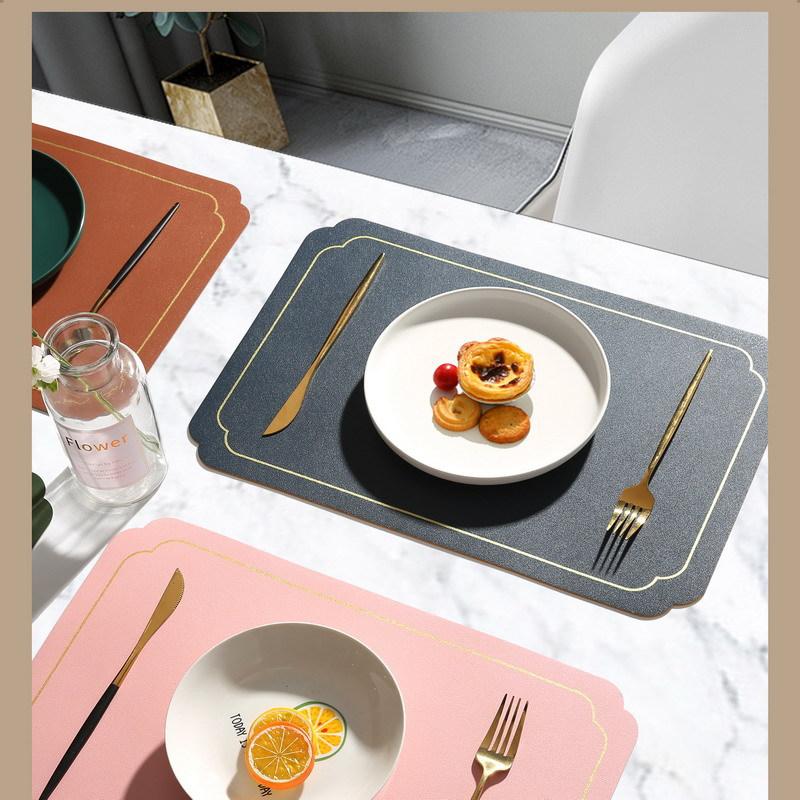 4 Pcs Nordic Style Table Mat Anti-Slip Water-Proof Placemat Coaster Mats Dining Tablemat Silicone Coaster Kitchen Accessories