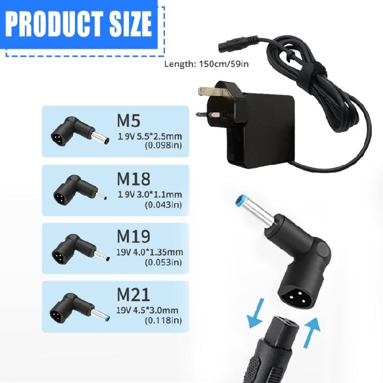 19V 3.42A 65W Power Supply Laptop Adapter Charger Car Charger Power Adapter Power Station For UX305L UX305CA Laptop