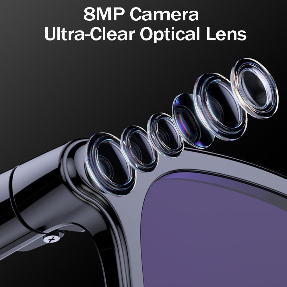 Smart Glasses with Camera Multifunctional Photo Video Real-Time Translation AI Recognition AI Smart Glasses