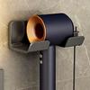 Hair Dryer Holder Wall Mounted Wall Dryer Cradle White Black Greyhairdryer Blow Dryer Organizer For Bathroom Bathroom Shelves