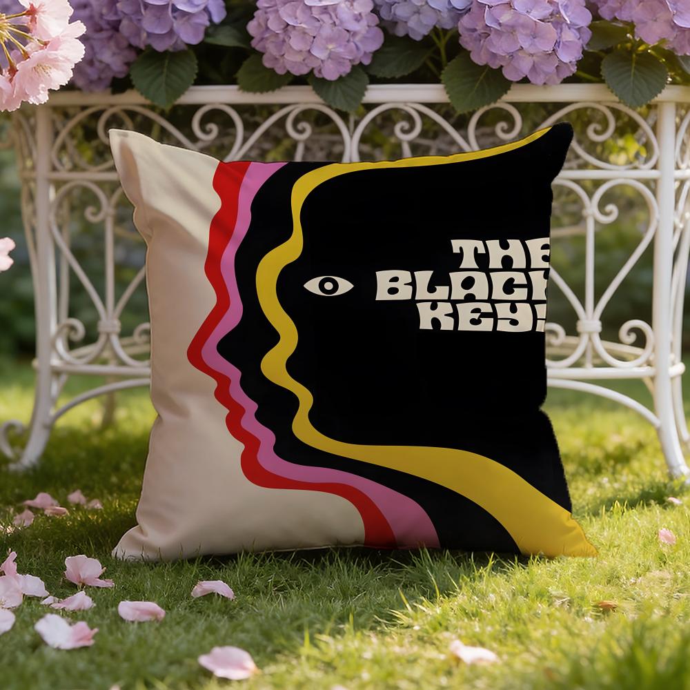 The Black Keys Band Cushion Cover Home & Car Dual-Scene Pillow Cover: Reversible for Premium Comfort