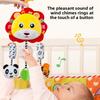 Plüsch-Baby-Autokopfstützen-Rasselspielzeug mit visueller und akustischer Stimulation für Neugeborene und Säuglinge