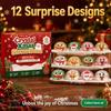 Squishy Christmas Dumpling Advent Calendar Slow Rising 12-Day Countdown Calendar  for Kids&Adults