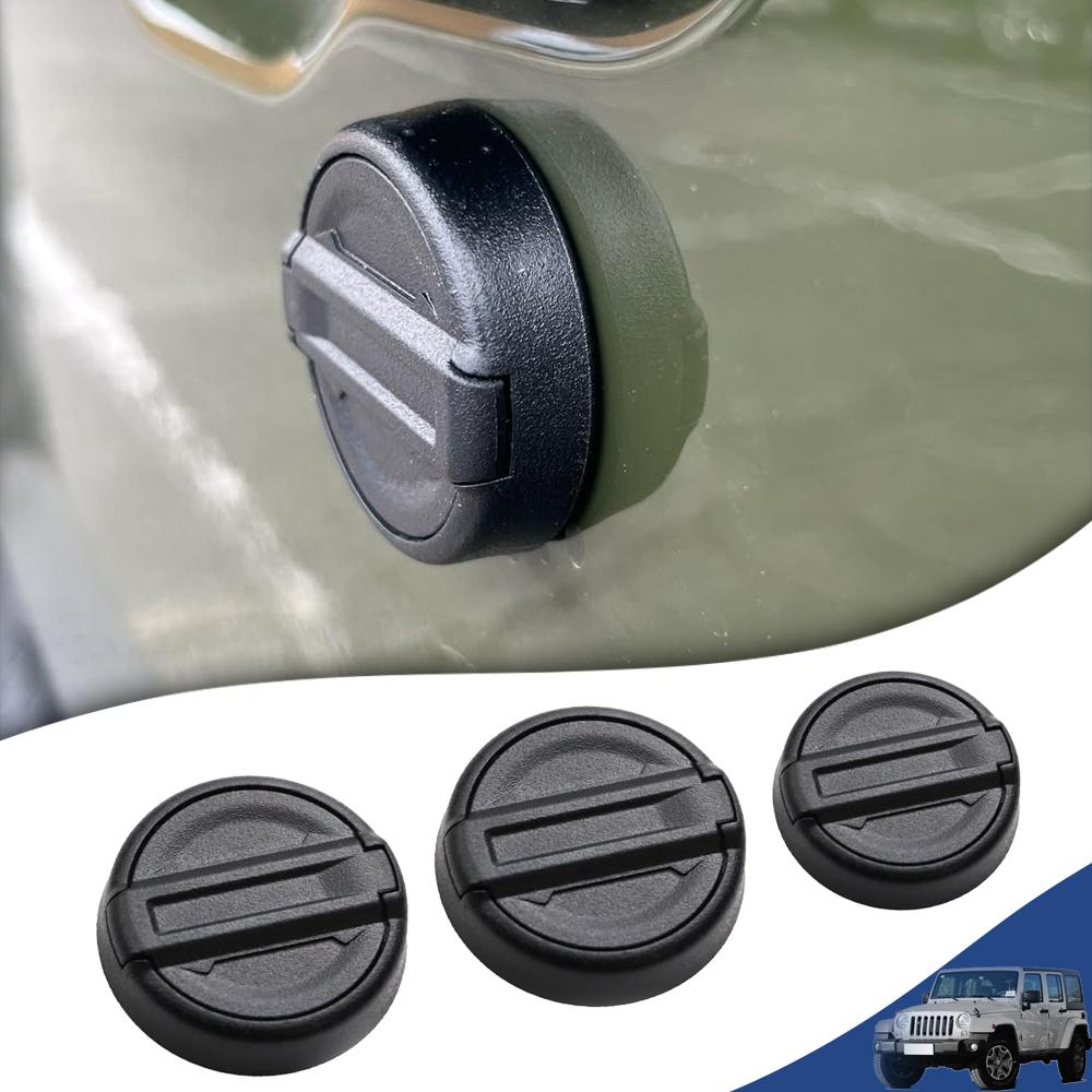 Car Door Key Jack Trim Door Lock Keyhole Key Socket Cover for Jeep Wrangler TJ JK JL Gladiator JT 1997-2026 Exterior Accessories