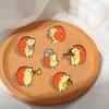 Baking Paint Violin Enamel Badge Cartoon Hedgehog Brooch Backpack Decoration Musician Audience Pin