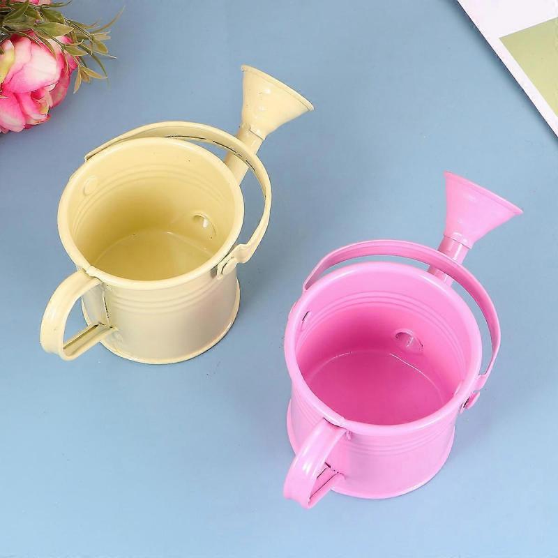 Children Watering Can Portable Iron Watering Pot for Home Usage 2Pcs