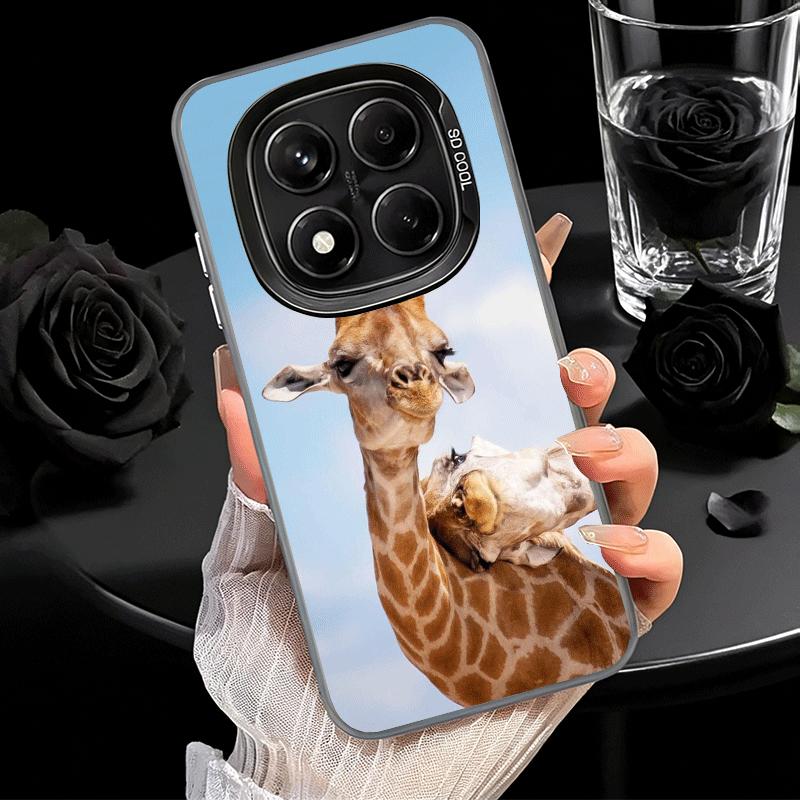 Giraffe Animal Pattern Shockproof Phone Case for Xiaomi Redmi Note 15 14 13 12 Pro Plus 11 11S 11T 5G Cover Anti Fall Fundas