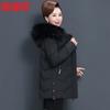 Hengyuanxiang Women's Winter Warm Padded Coat with Faux Fur Collar
