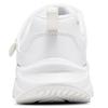 Skechers Girls Synthetic Leather Velcro Lightweight Versatile Classic Sports Shoes Shock Absorbing Comfortable School Sneakers 302644L-WHT