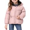 Kids' Pocket Coat - Solid Color Short Cotton Jacket