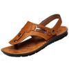2025 summer new men's sandals men's beach shoes non-slip dual-purpose flip-flops toe trend youth leisure