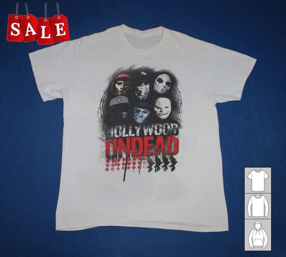 Новый Подарок для Фанатов Группы Hollywood Undead Мужская Футболка S-235XL JJ311 Унисекс Футболка Графическая Футболка XXXL