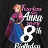 Frozen Childrens/Kids Fearless Like Anna 8th Birthday Pullover Hoodie