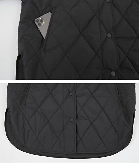 Titibait Hooded Quilted Short Coat AYXP2922 Medium Ivory Women's