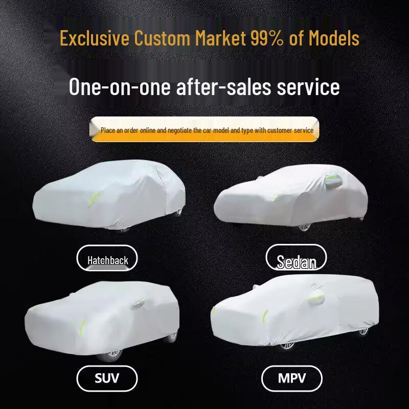 190T Full Car Cover: Sun & Dust Protection, Heat Insulation, Sunshade
