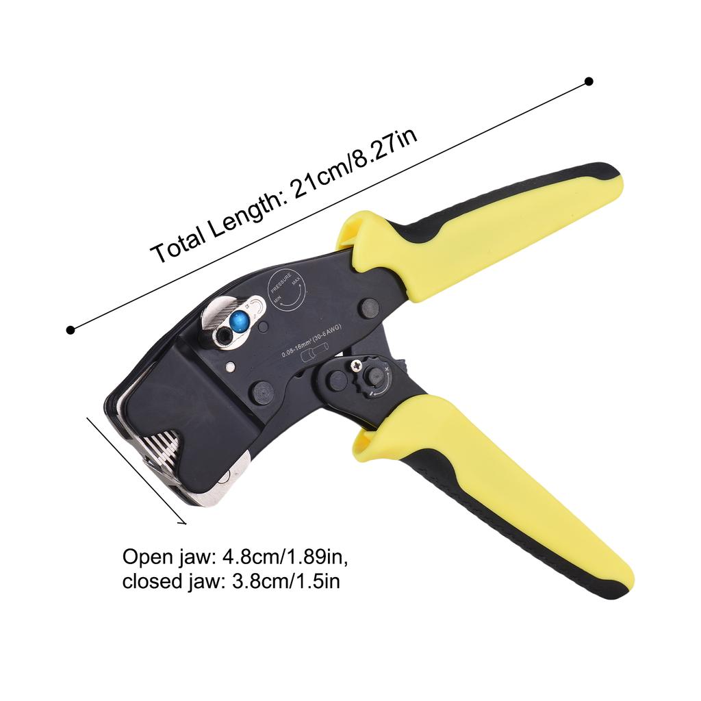 Ratcheting Crimping Tool for Wire Terminals 30 6 AWG, Ergonomic Crimper Pliers, Electrical Connector Crimping Tool