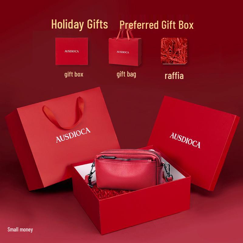 2025 Summer Women's Cowhide Crossbody Phone Bag - Soft Leather, Large Capacity Clutch & Shoulder Bag