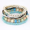 2018  Fashion Jewelry Bohemian Multilayer Beads Bracelets & Bangles for Women Elastic Strand Bracelets Woman