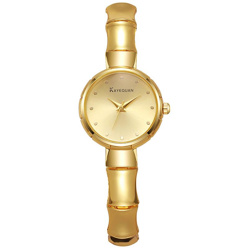 Kayequan Bamboo Bead Bracelet Watch For Women Quartz Movement Fashion Casual Jewelry