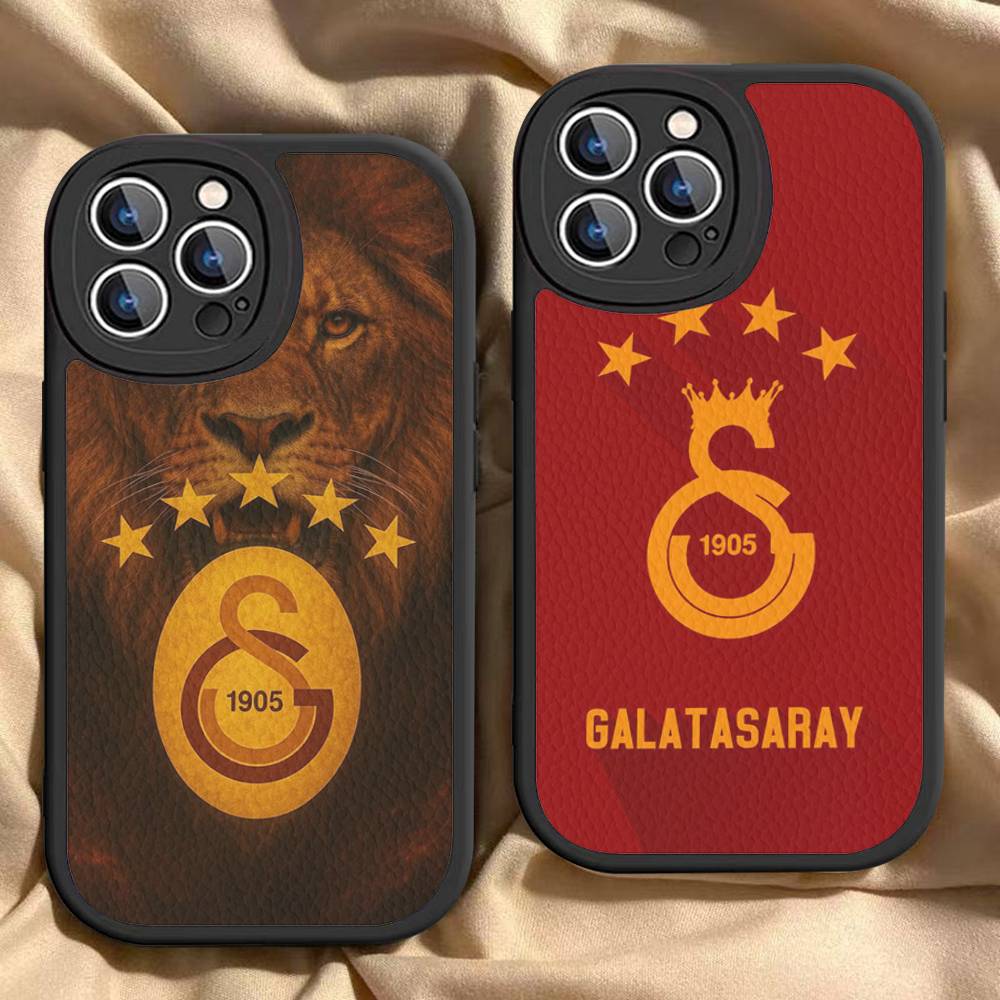1 Stück Klassische G-galatasaray-C-club Handyhülle Für IPhone 15 14 13 12 11 16 Pro Max Plus Leder Weiche Hülle
