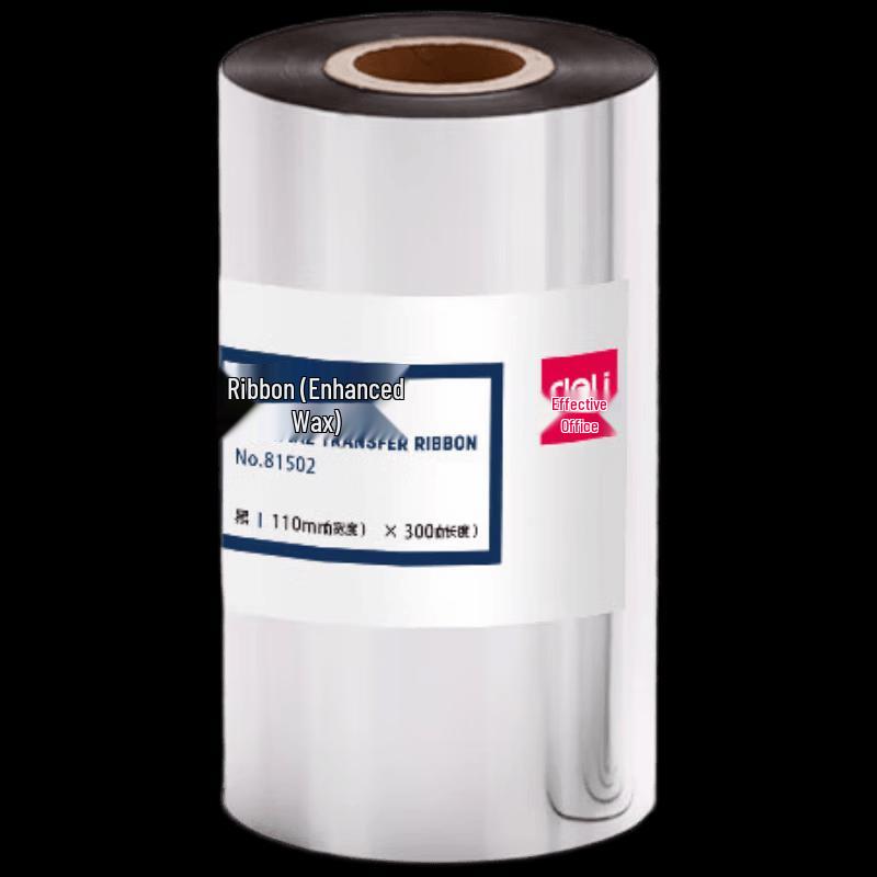 Deli 110mm x 300m Wax-Based Thermal Transfer Ribbon