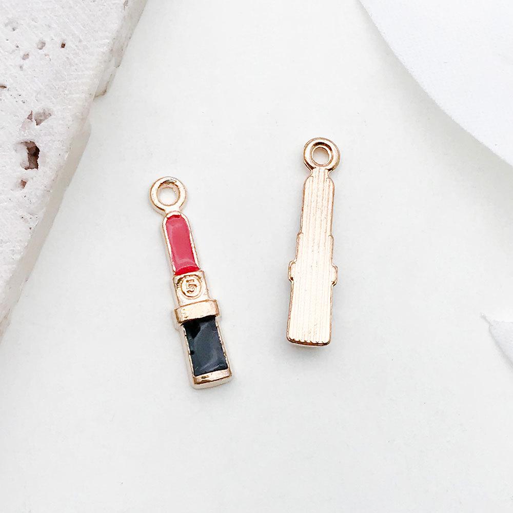 Red Cherry Blossom Oil Drop Keychain & Earrings Set: DIY Jewelry & Hair Accessories