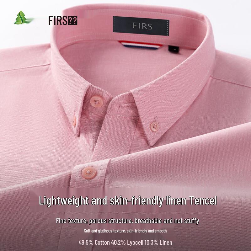 FIRS Men s Linen Blend Long Sleeve Shirt 42