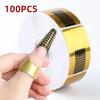 100 Sheets/set Nail Art Paper for DIY Nail Extension and Creative Designs, Includes a Nail Extension Tray and Guide Templates