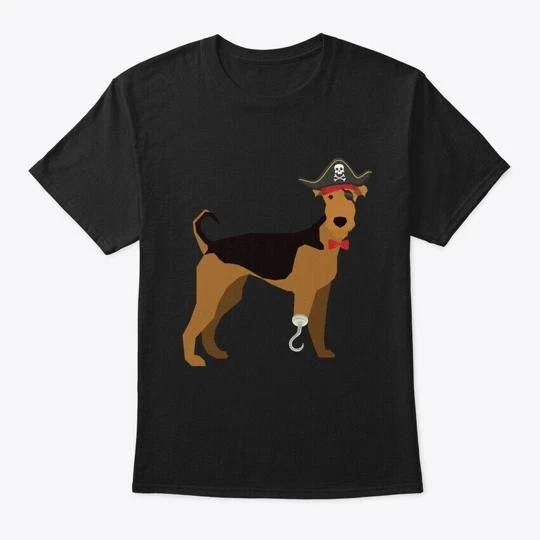 Airedale Terrier Pirate Pi Day 2019 T shirt Made in the USA Size S to 5XL S
