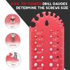 Nut and Bolt Thread Checker, Bolt Size and Thread Gauge, Aluminum Alloy Metric Thread Bolt Size and Thread Gauge, Wall-Mountable Bolt Thread Identific