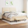 Maison Exclusive - Rete a doghe per letto con materasso Crema 180x200 cm Tessuto