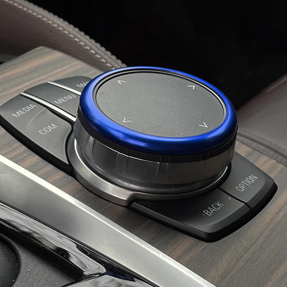 Red Aluminum Ring Center Console IDrive Multimedia Controller Knob Ring for -BMW 1 2 3 4 5 6 7 Series X3 X4 X5 X6