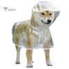 Vêtements de pluie transparents pour animaux de compagnie Imperméable Boutons-pression Capuche Minimaliste Réglable Chien Coupe-vent Doux Équipement de pluie Fourniture