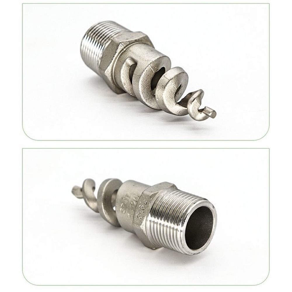 316L Stainless Steel Spiral Nozzle Silver Atomization Nozzle  Agricultural Spray