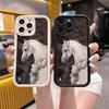 White Horse Adorned with Flowers Shockproof Phone Case for Xiaomi Redmi Note 14 13 12 11 10 9 8 7 Pro Anti-Slip Soft TPU Cover