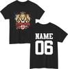 Personalised England Tournament 2026 Tshirt Custom Name Number Football Fan Top