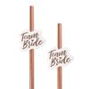 10 stücke Bachelorette Party Einweg Decor Strohhalme Team Braut Zu Werden Hochzeit Party Kreative Abbaubar Papier Stroh Parteien Liefert