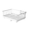 Double-Tiered Tableware Rack Kitchen Bowl Chopsticks Plate Storage Dishes Drain Rack Sturdy Metal Household Rack