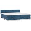 Maison Exclusive - Rete a doghe per letto e materasso Blu scuro 200x200cm Velluto