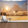 Tenture murale tapisserie de voyage Égypte Pyramide sacrée égyptienne Histoire dans la nature du désert Soleil Décoration d'intérieur Tapisseries Couverture murale