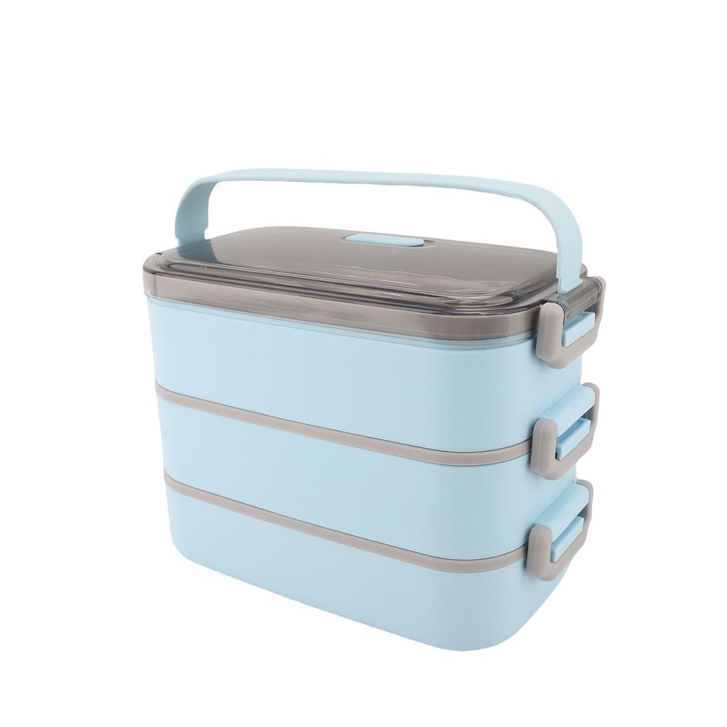304 Stainless Steel Lunch Box Leakproof Stackable Lunch Container with Chopsticks Spoon for School Office Camping