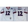 Jersey Retro NFL Buffalo Bills 12 34 Estilo Salón de la Fama Uniforme de Fútbol Americano Hombres Mujeres Mezcla de Algodón Ropa Deportiva